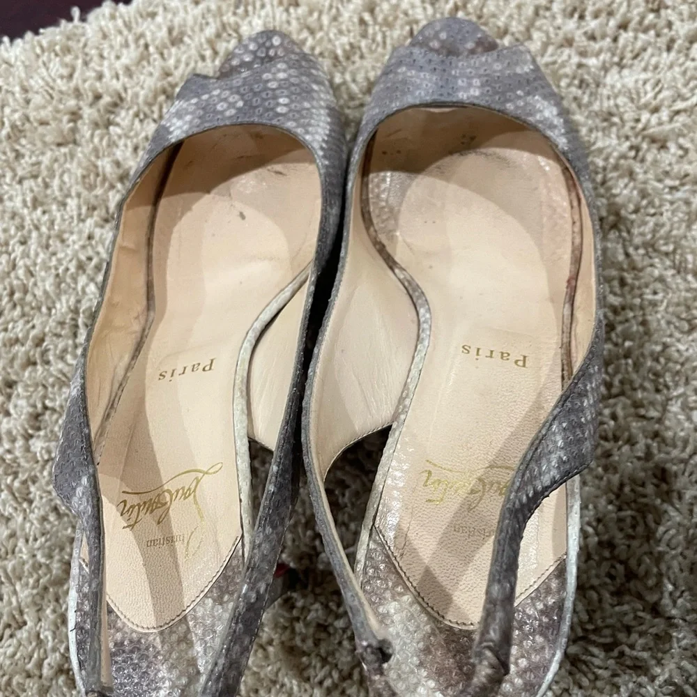 Christian Louboutin pumps snake skin- dust bag included - Picture 4 of 6